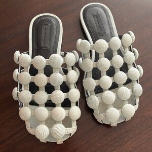 Alexander Wang Denim Slides